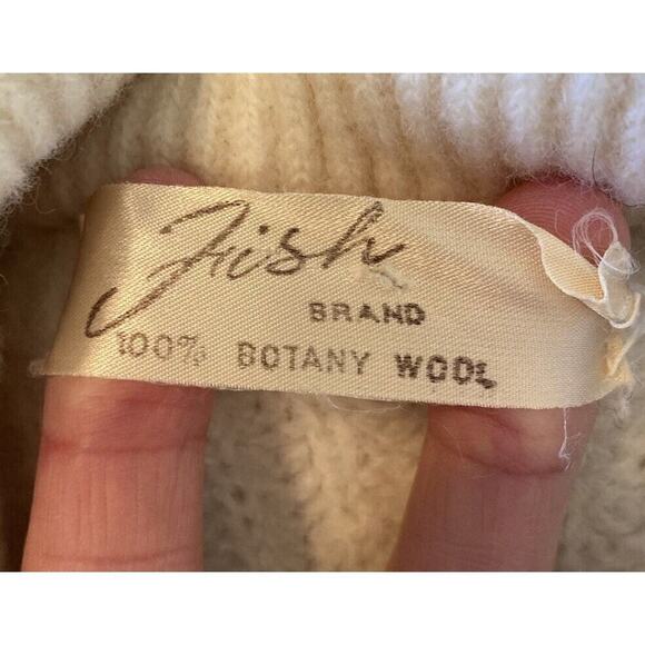 Vintage Irish Brand Wool Knit Sweater Size Large Women’s White - Picture 3 of 6
